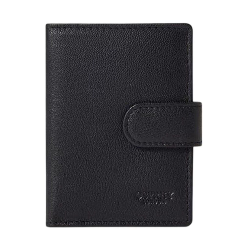 Osprey Wesley Leather Card Holder / Black